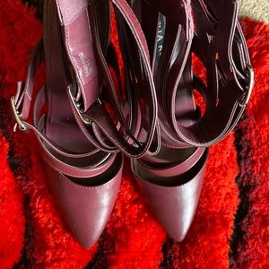 Burgundy heels